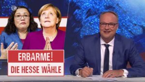 Heute-Show gegen Merkel: „Was hat sie denn immer mit Zukunft? Sie hat doch gar keine mehr“
