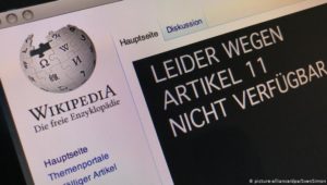 Wikipedia aus Protest gegen EU-Urheberrechtsreform heute offline